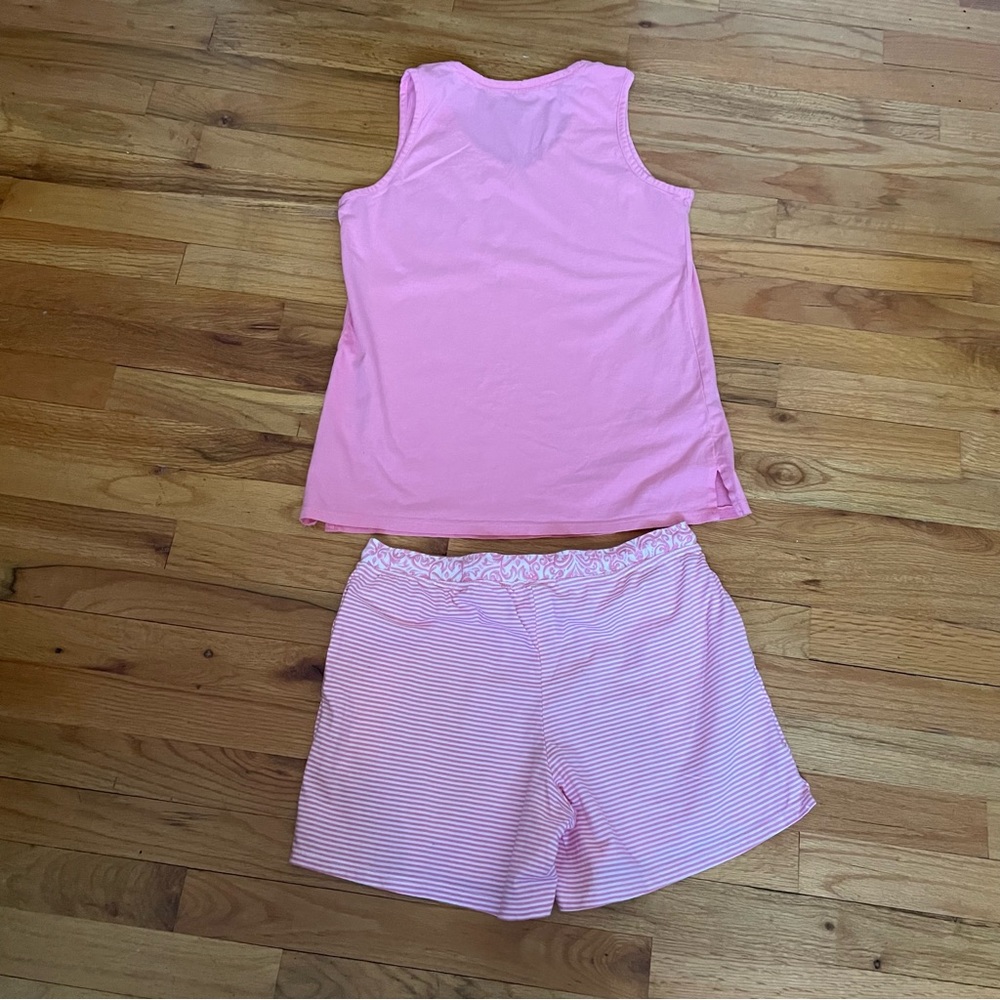 Carole Hochman Women's Short Sets Pajamas with Matching Tank Tops - Picture 2 of 4